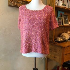 Crazy Horse Collection Pink Sweater